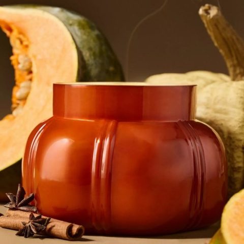Capri Blue Spiced Amber Glass Jar Candle