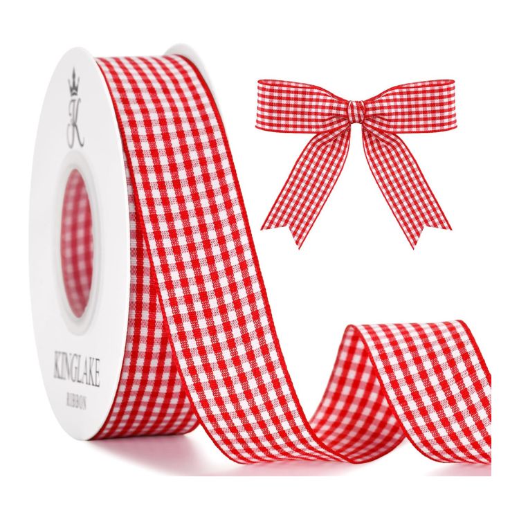 Red Gingham Ribbon