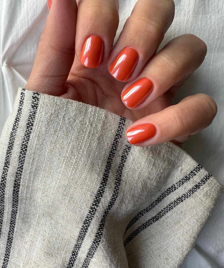halloween nail ideas pumpkin orange manicure