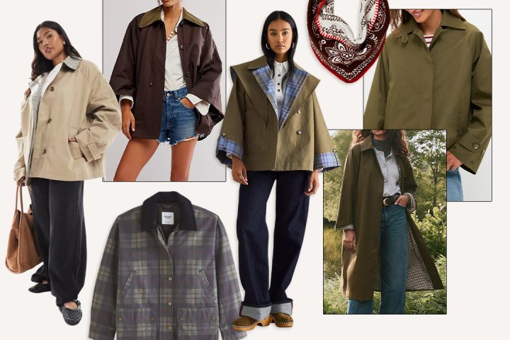 damson madder trench coat