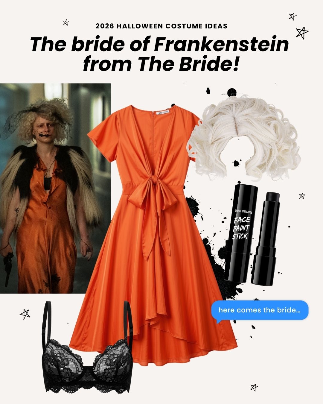 2026 halloween costume ideas - The bride of Frankenstein from The Bride!