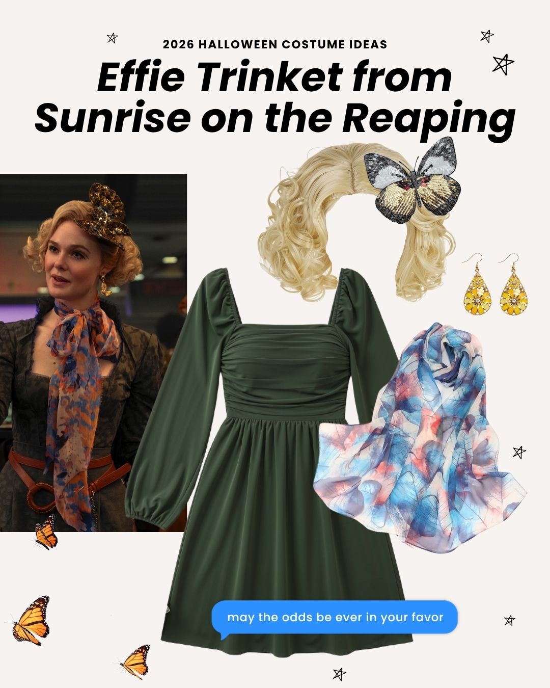 2026 halloween costume ideas - Effie Trinket from Sunrise on the Reaping