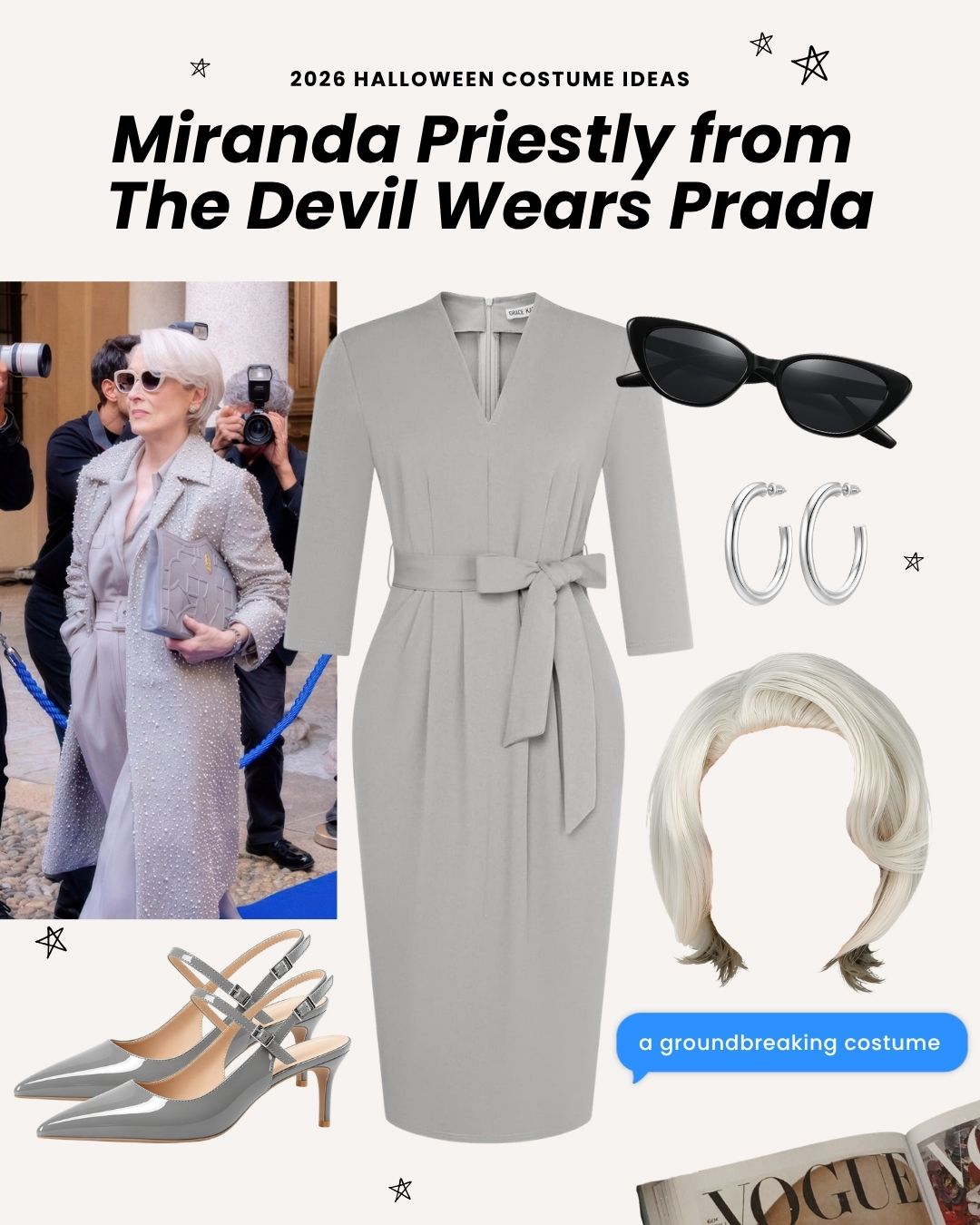 2026 halloween costume ideas - Miranda Priestly from The Devil Wears Prada