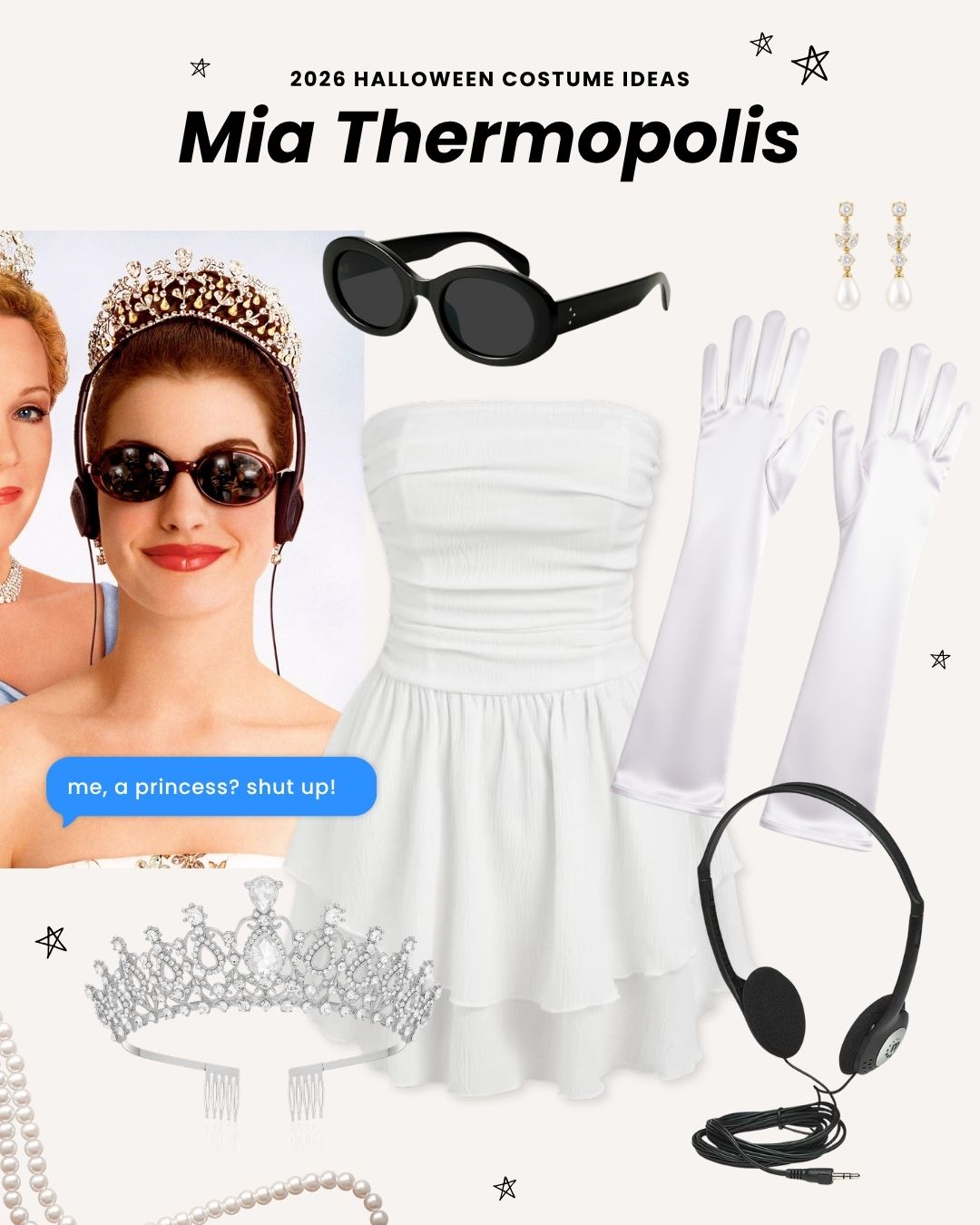 2026 halloween costume ideas - Mia Thermopolis from The Princess Diaries