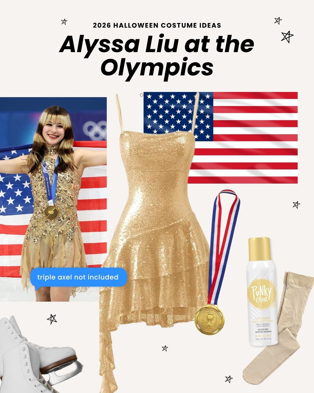 2026 halloween costume ideas - alyssa liu at the olympics