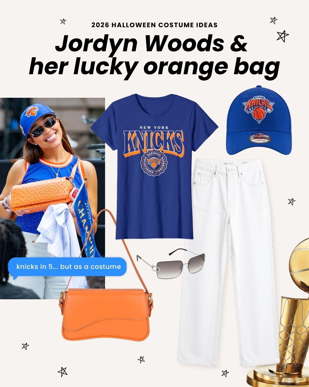 2026 halloween costume ideas - Jordyn Woods Knicks lucky bag