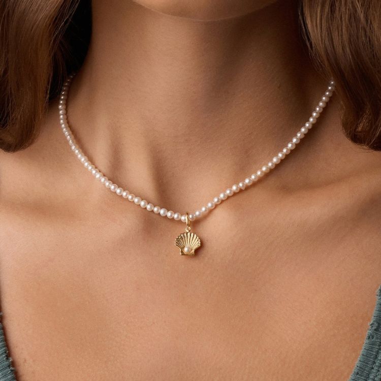Shell Pearl Necklace