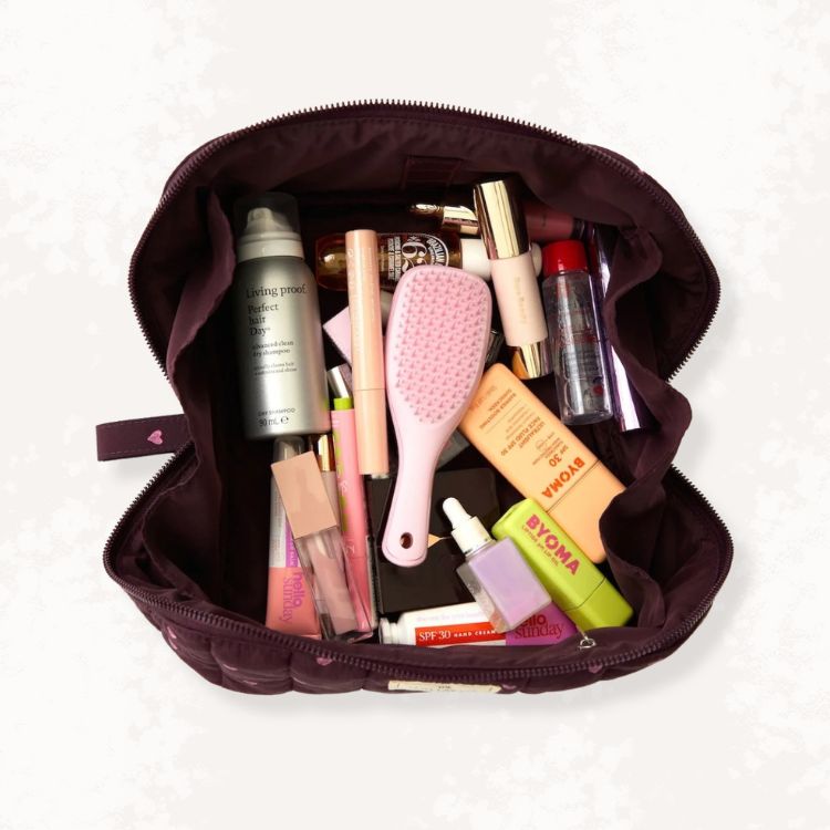 Flat Lay Makeup Bag