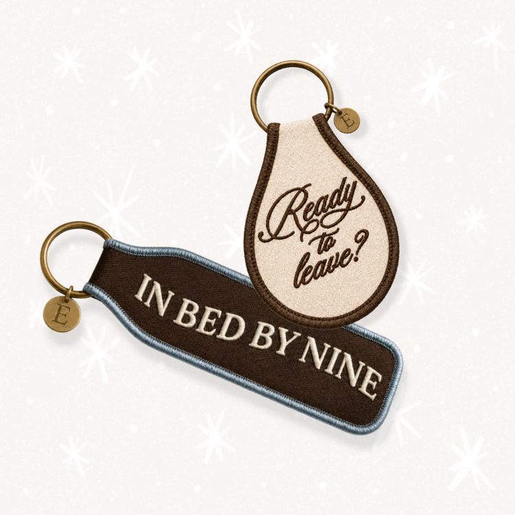 In Bed By Nine Keychain
