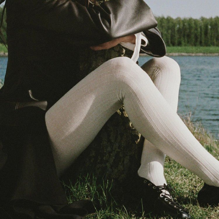 Ribbed Wool Tights