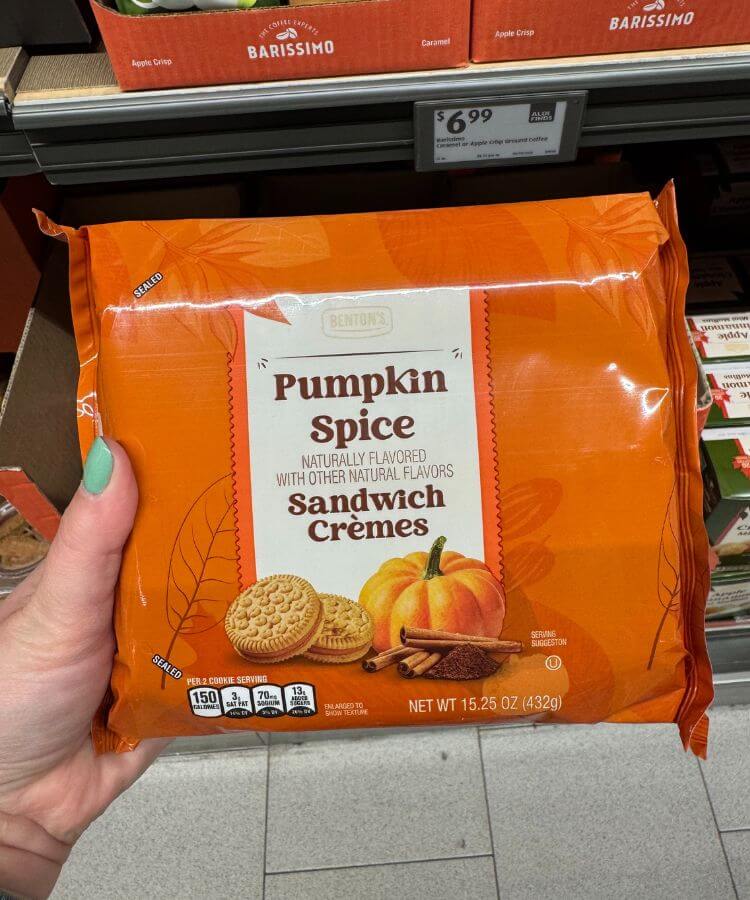 aldi fall items pumpkin spice cremes