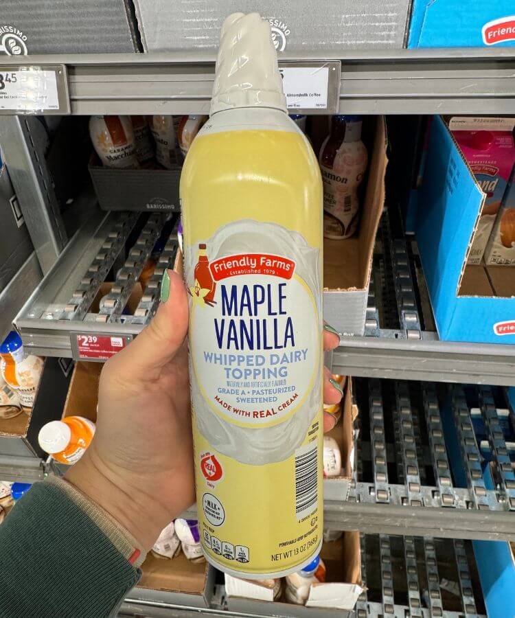aldi fall items maple vanilla cold foam