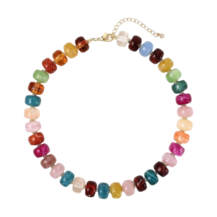 Chunky Statement Beaded Necklace