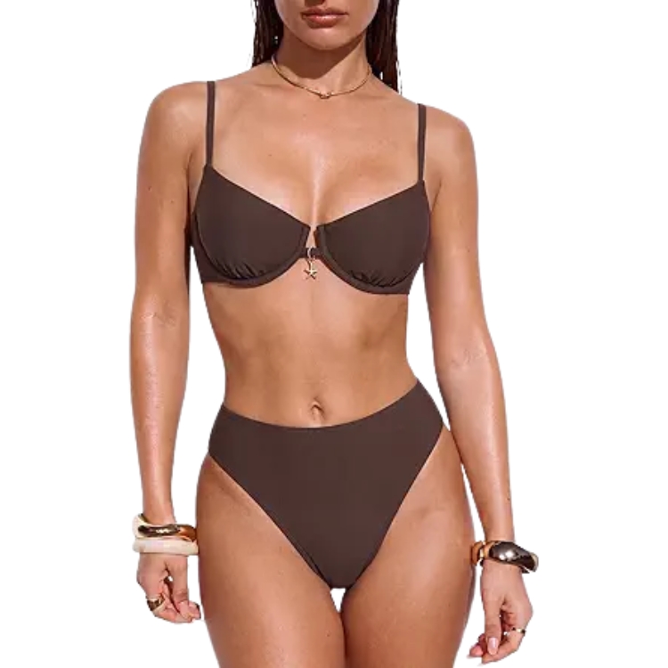 High Waisted Underwire Bikini Set