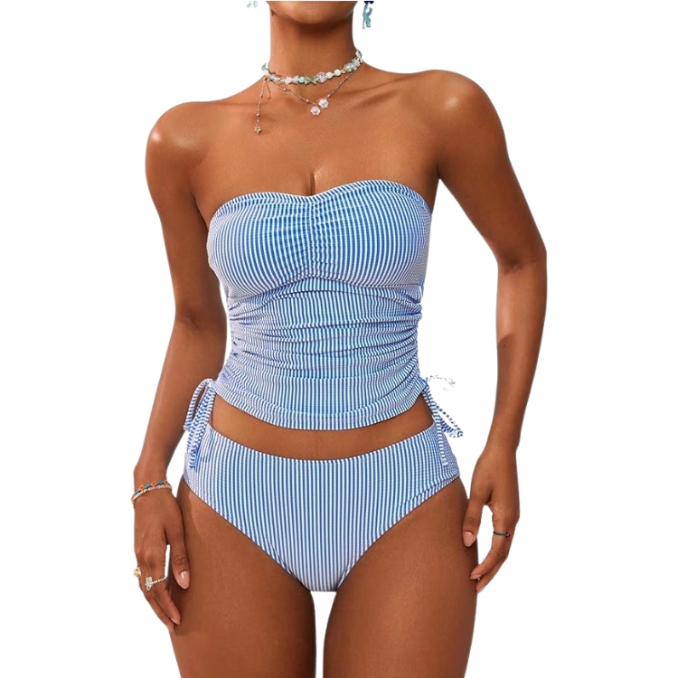 Strapless Tankini Set
