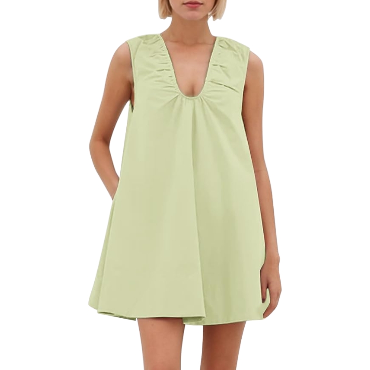 Sleeveless Babydoll Mini Dress