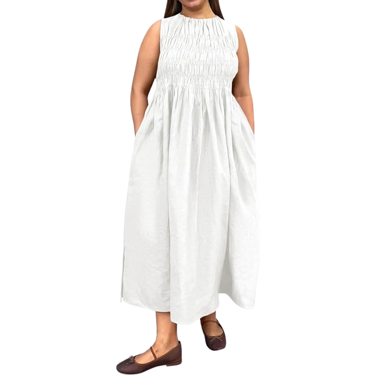 Plus Size Ruched Maxi Dress