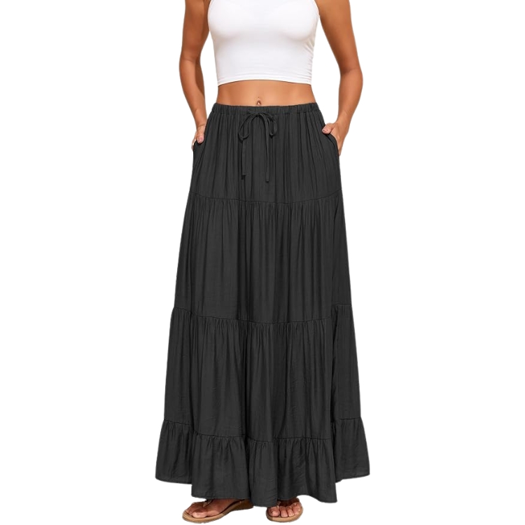 Flowy Swing Maxi Skirt