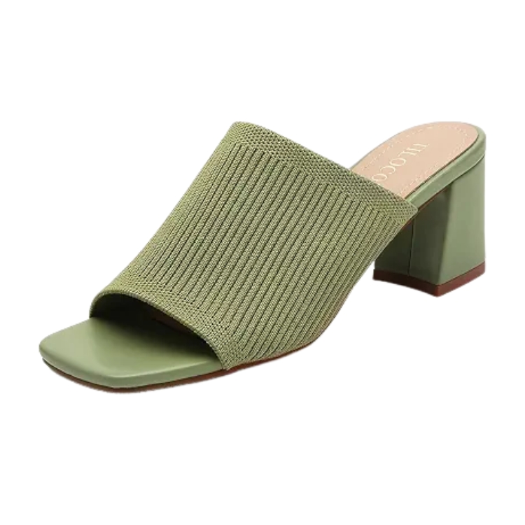 Knit Heeled Sandals