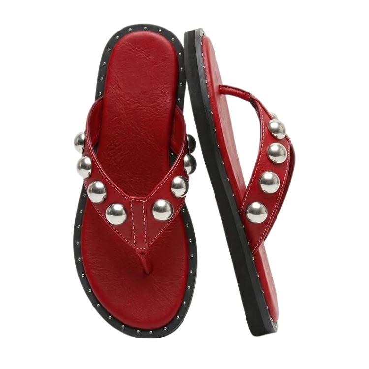 Studded Thong Sandals