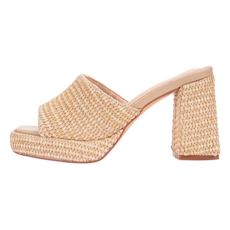 Raffia Heeled Sandals