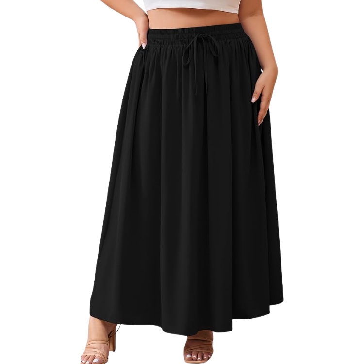 Plus Size Maxi Skirt