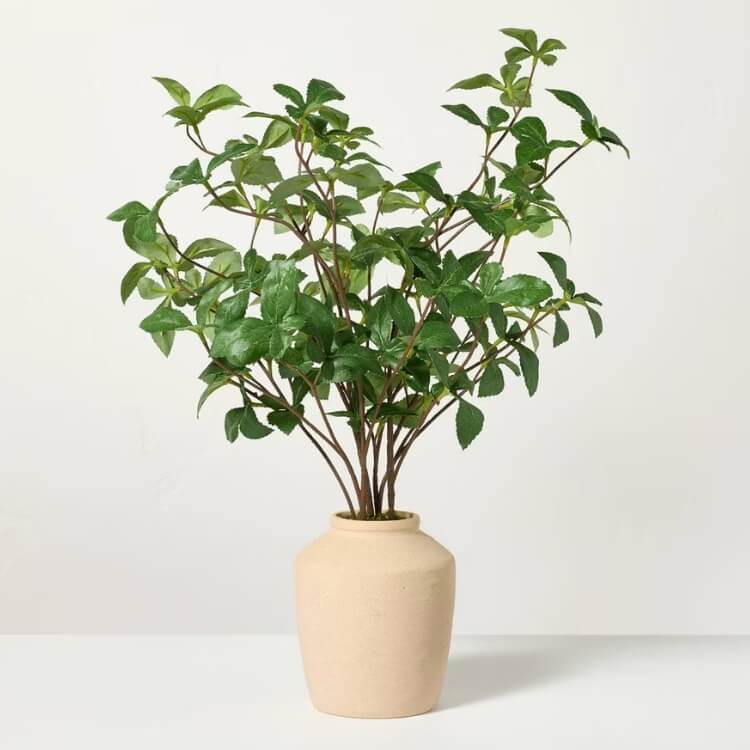 Faux Gypsophila Leaf Plant