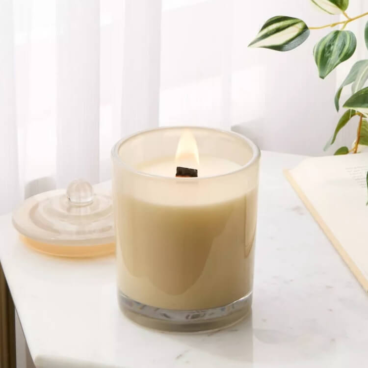 Wooden Wick Jar Candle