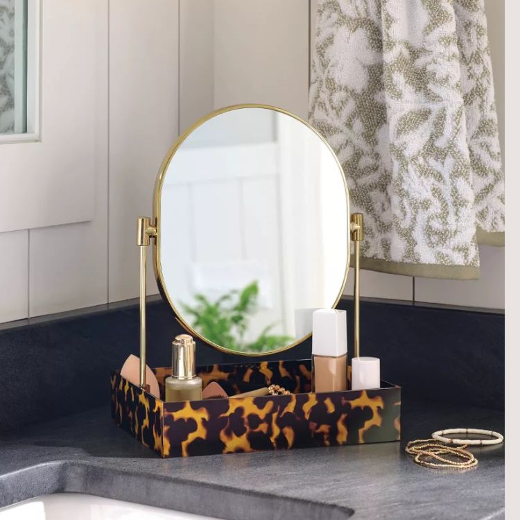 Vanity Tray and Mirror