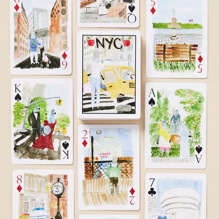 NYC Watercolor Playing Cards