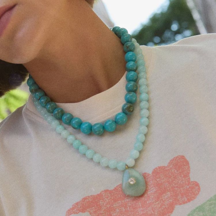 Jamie Semi-Precious Beaded Necklace