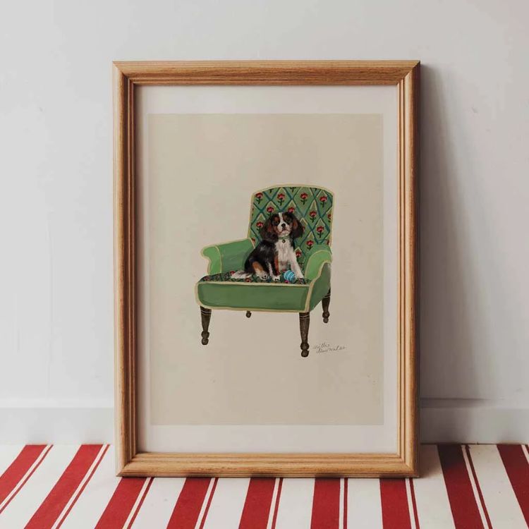Dogs on Chairs Print