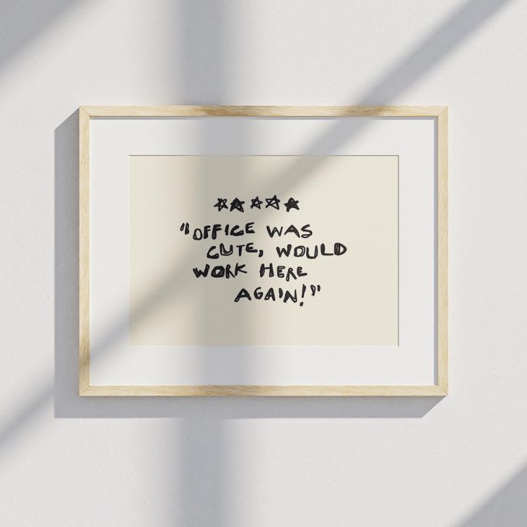 "Office Was Cute" Print