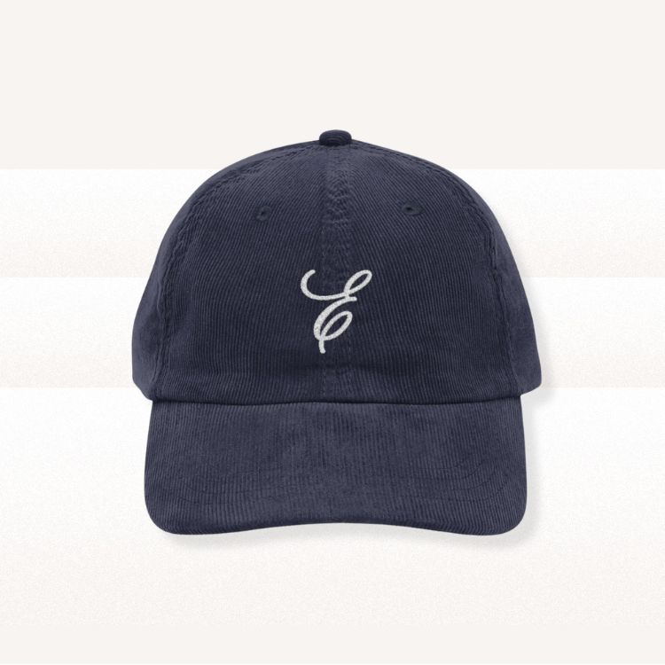 Signature E Vintage Corduroy Cap