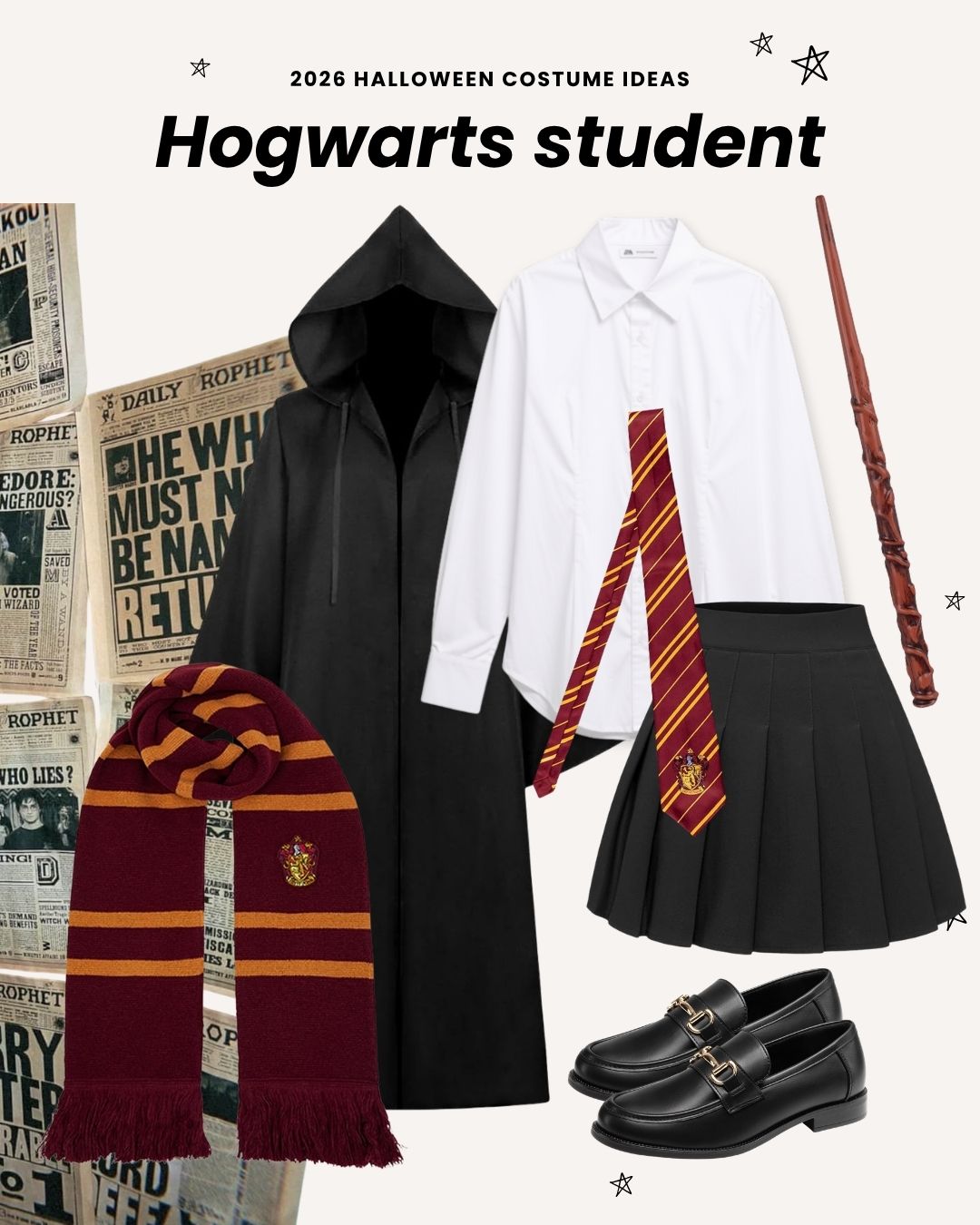 2026 halloween costume ideas - hogwarts student