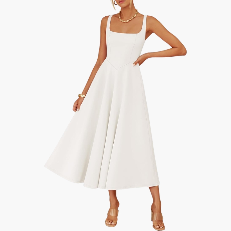 White Midi Dress