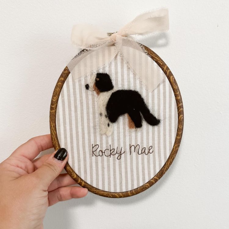 Custom Needle Felt Dog Portraits