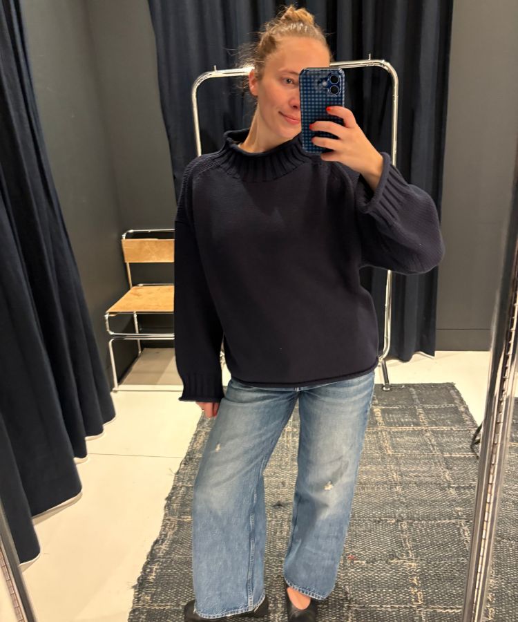 j crew rollneck sweater