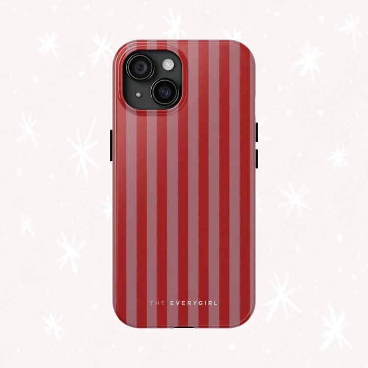 Red & Pink Stripes Phone Case