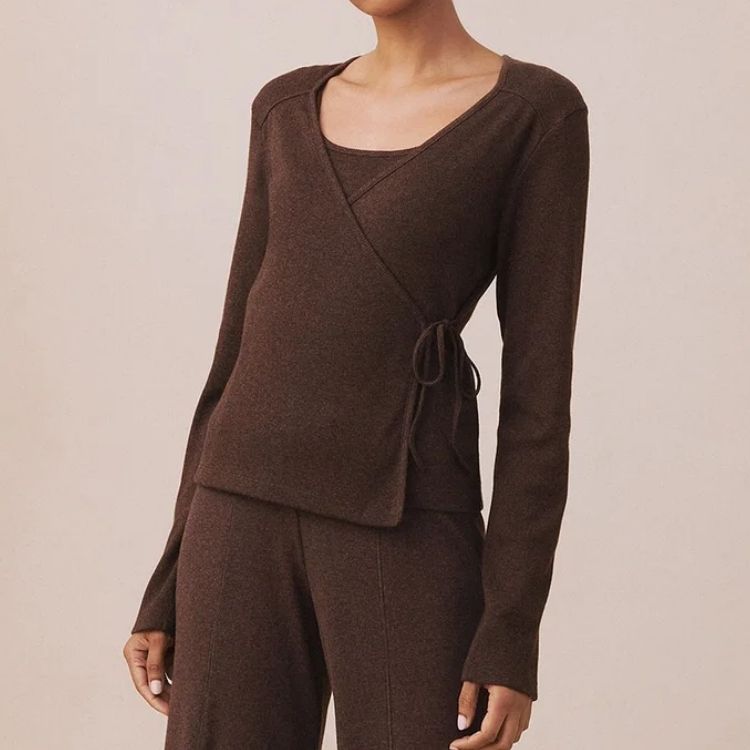 Pima Rib Wrap Three-Piece