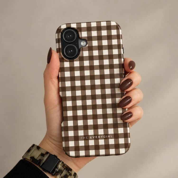 Brown Gingham Phone Case