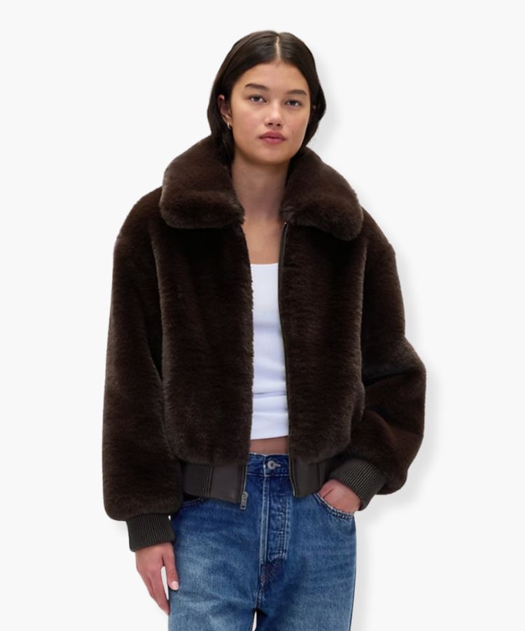Faux Fur Bomber Jacket