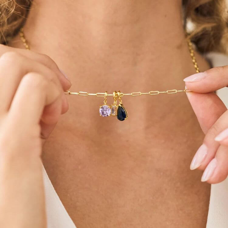 Birthstone Stacking Necklace