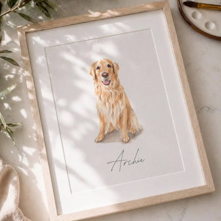 Watercolor Pet Portrait