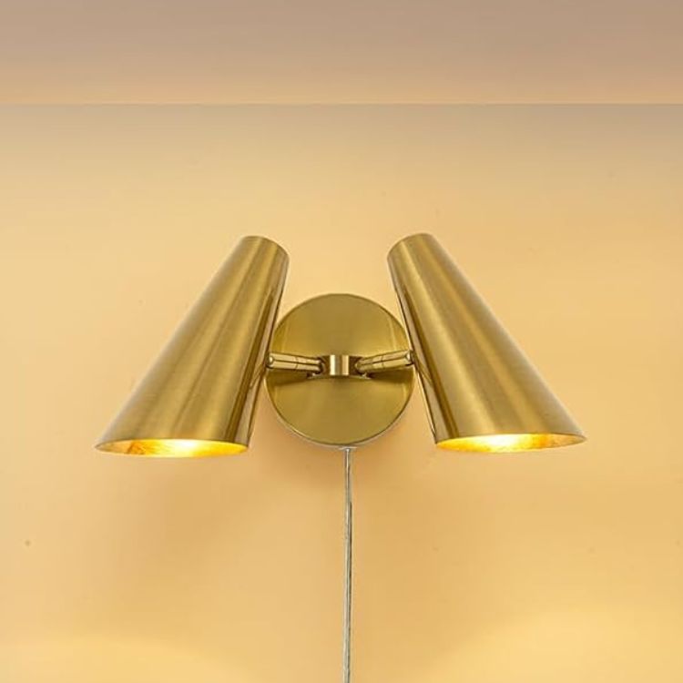 2-Light Plug in Wall Sconce