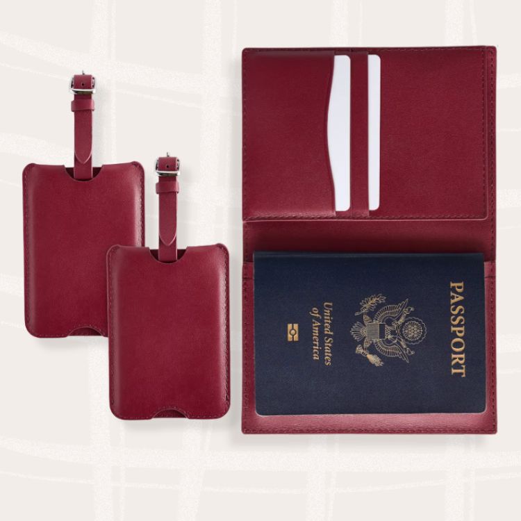 Passport Holder & Luggage Tag Set