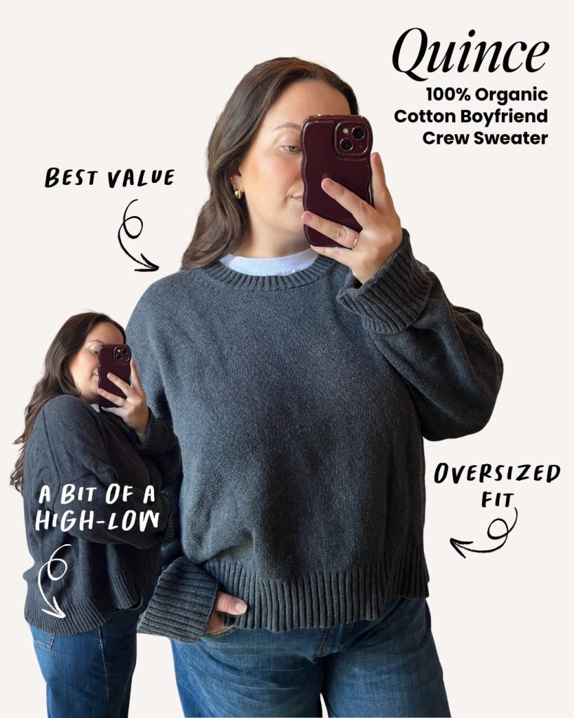 quince cotton boyfriend sweater