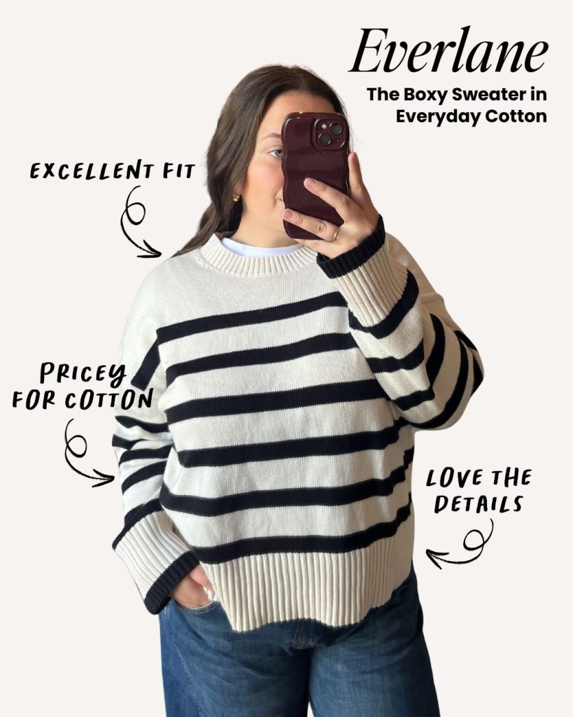 best crewneck sweaters for women everlane boxy cotton sweater