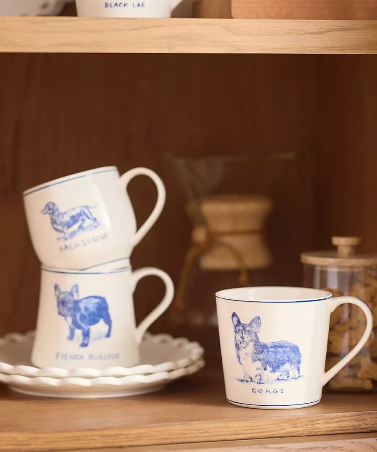 Stoneware Dog Mug