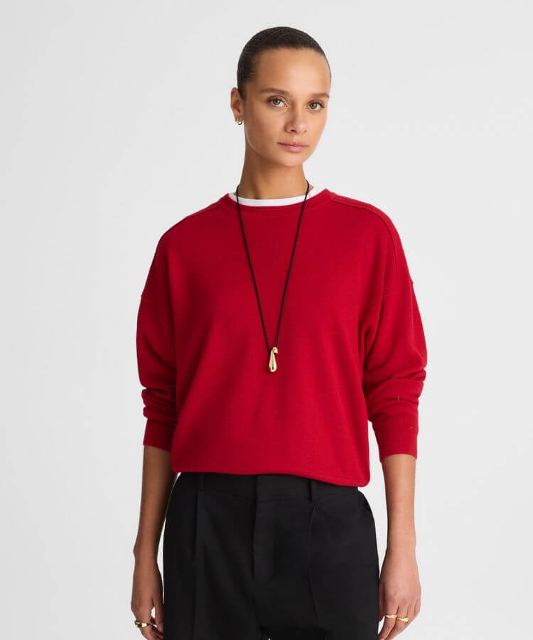 Merino Wool Pullover Sweater